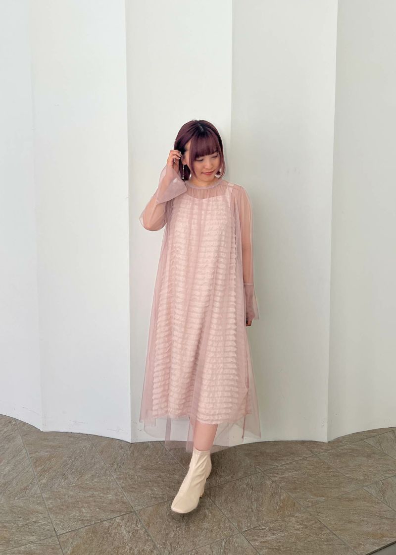 yuuu様 Dorry Doll Aラインレースレイヤードドレス Mショート丈