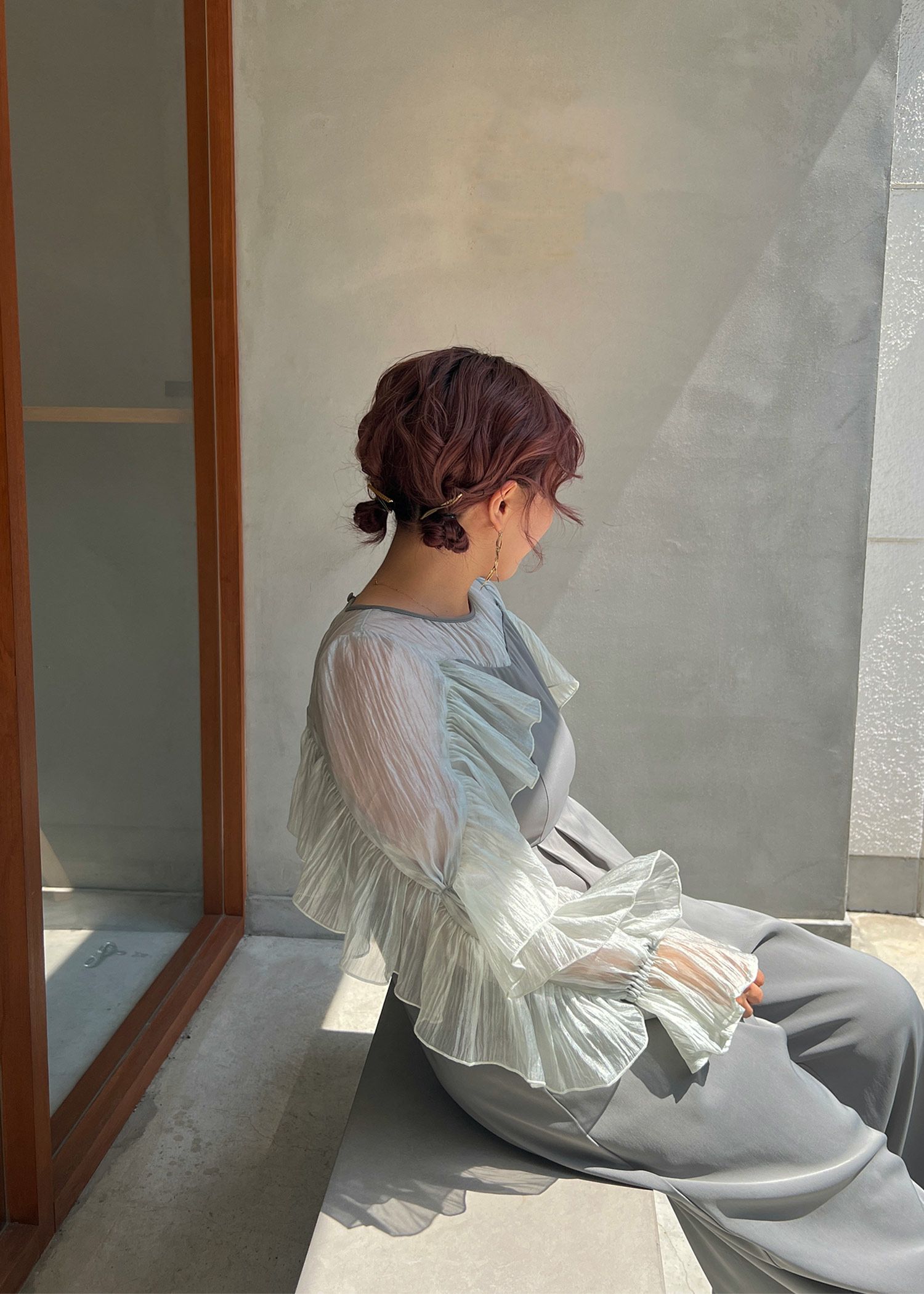 シアーフリルパンツドレスのドレス|Dorry Doll / LE'RURE