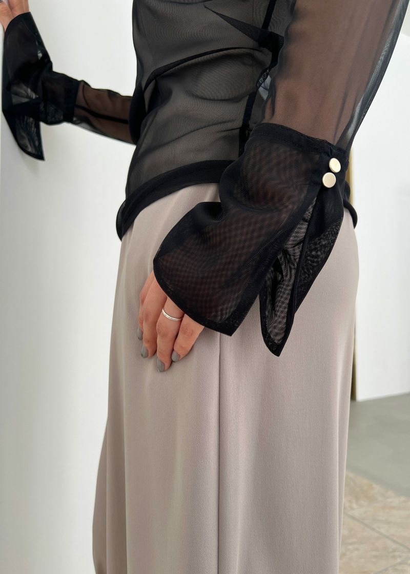 フレアスリーブシアートップスのドレス|Dorry Doll / LE'RURE