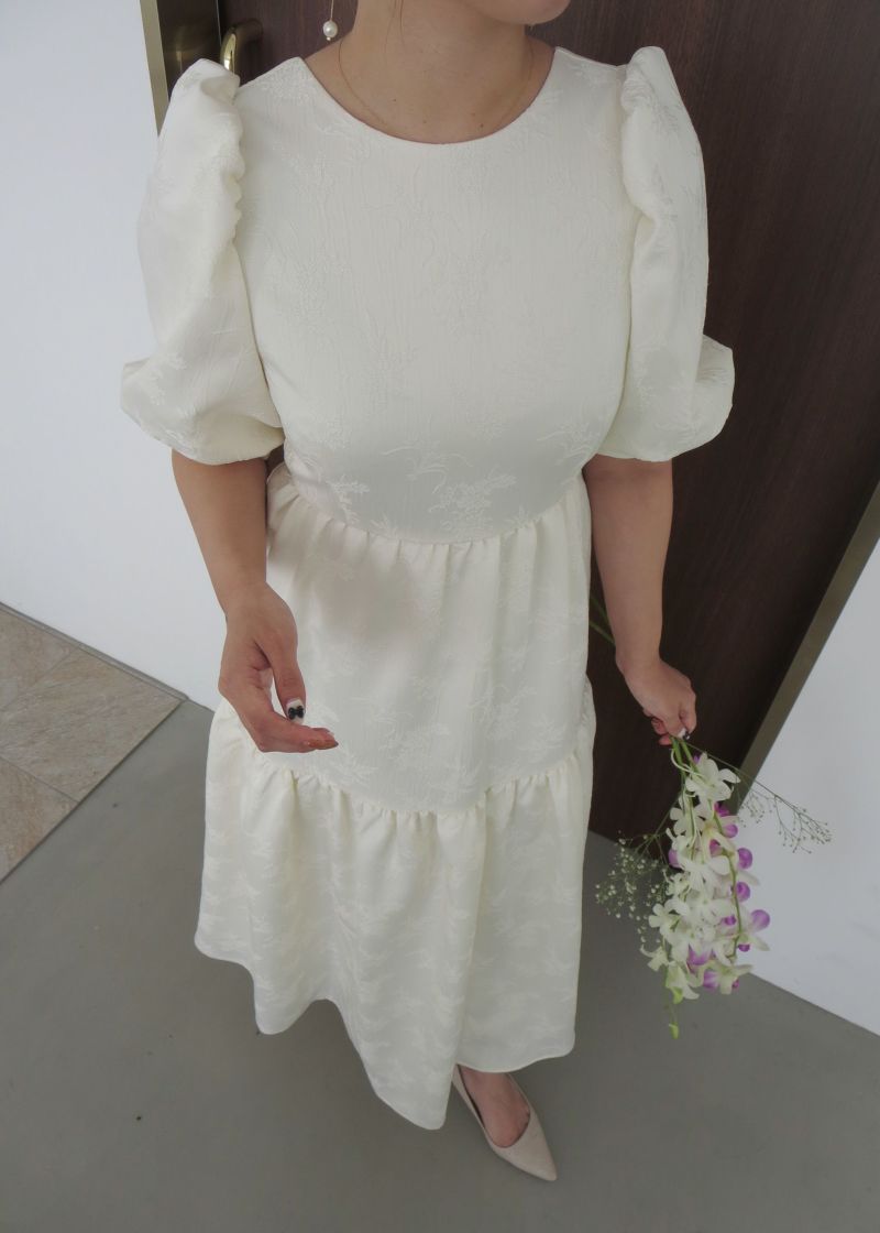 DorryDoll｜ティアードジャガードドレス