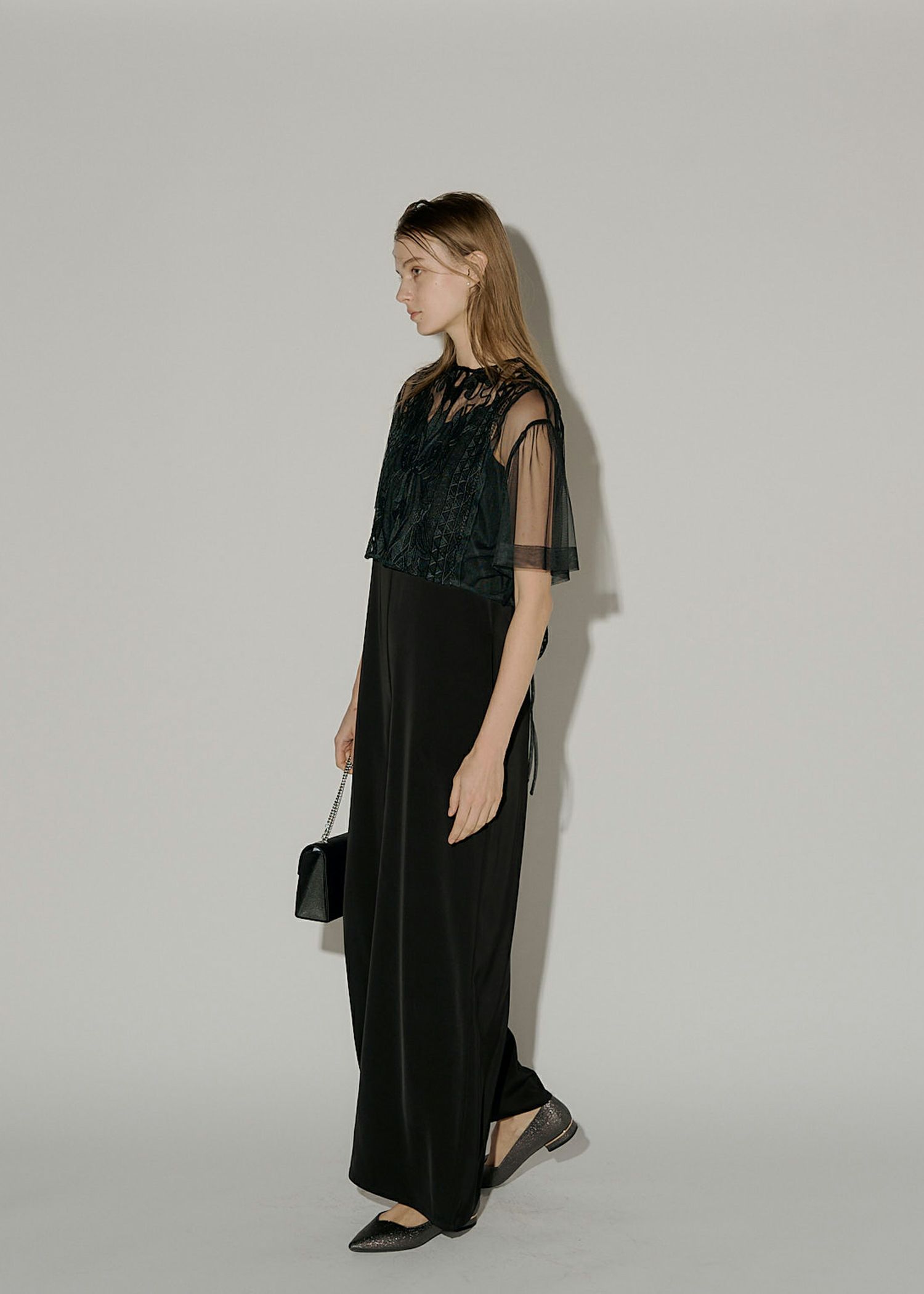 Embroidery layered pants dressのドレス|Dorry Doll / LE