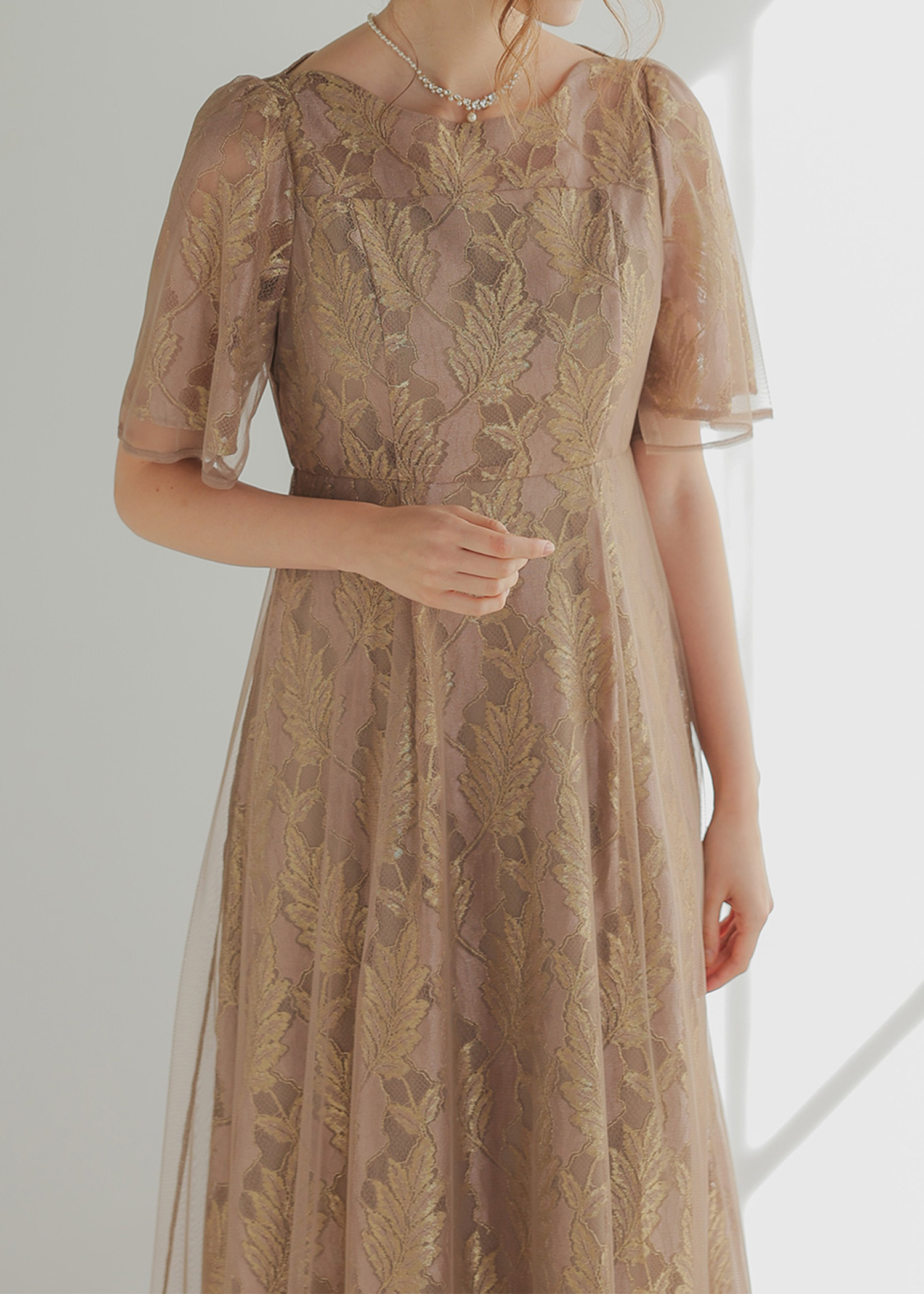 ラメジャガードドレス | DorryDoll 