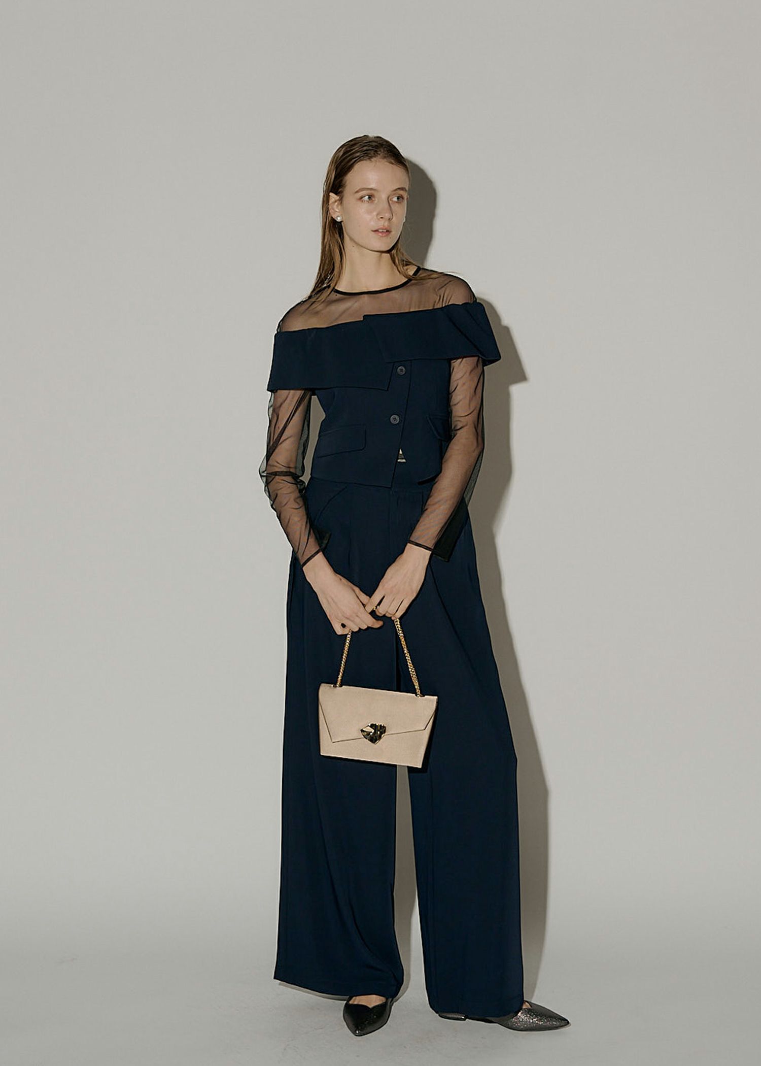 Wavy frill bustier stripe dressのドレス|Dorry Doll / LE 