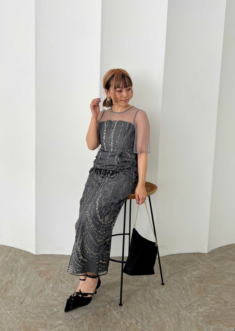 マルチケープIラインドレスのドレス|Dorry Doll / LE'RURE