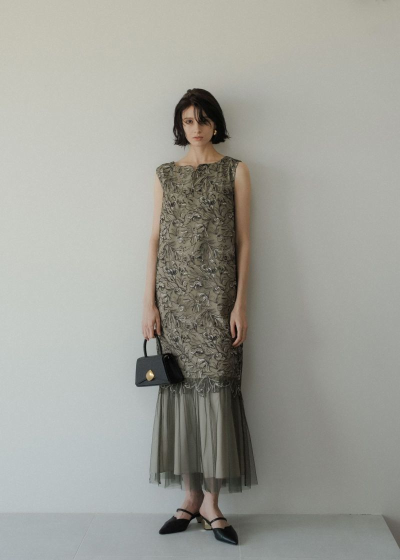 スーツ・フォーマル・ドレス LE'RURE Sleeve less scallop dress Sleeve less scallop dressのドレス|Dorry Doll / LE'RURE