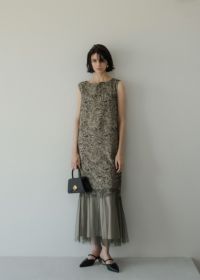 【チキン南蛮】ドレス/ LE'RURE Twist neck peplum set up pantsのドレス|Dorry Doll / LE'RURE