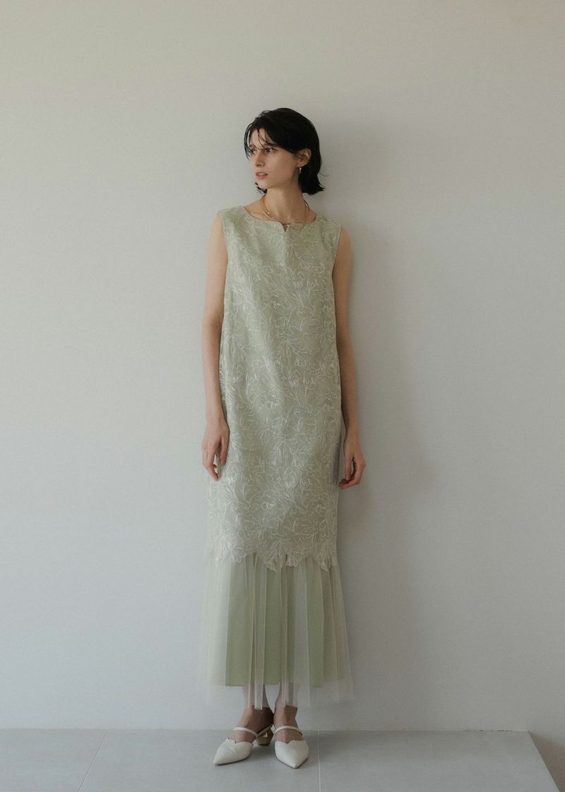 お歳暮 2025 Sleeve less scallop dressのドレス|Dorry Doll / LE'RURE スーツ・フォーマル・ドレス
