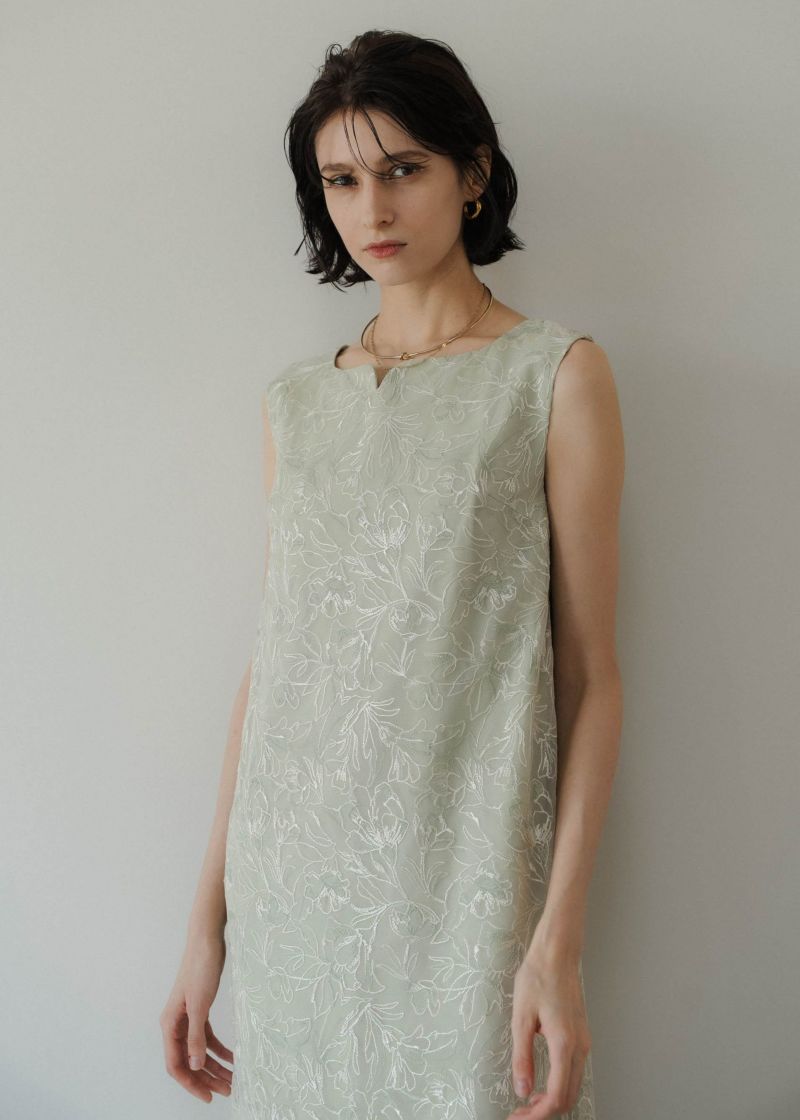 Sleeve less scallop dressのドレス|Dorry Doll / LE'RURE