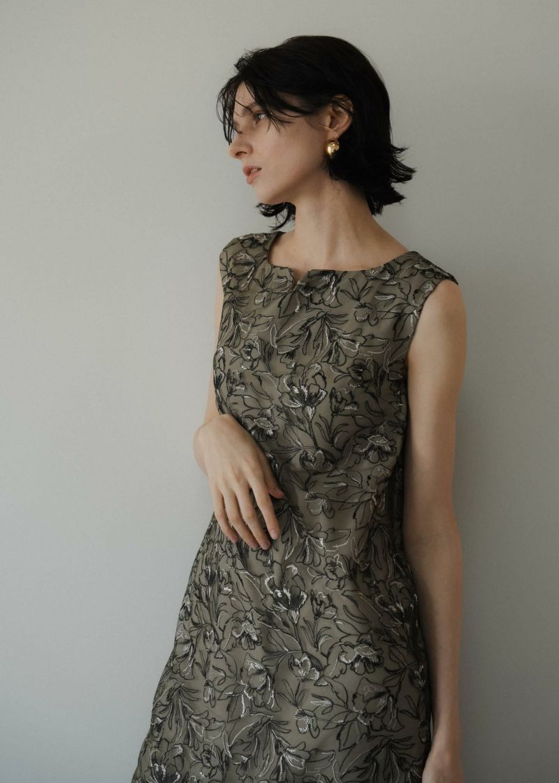Sleeve less scallop dressのドレス|Dorry Doll / LE'RURE