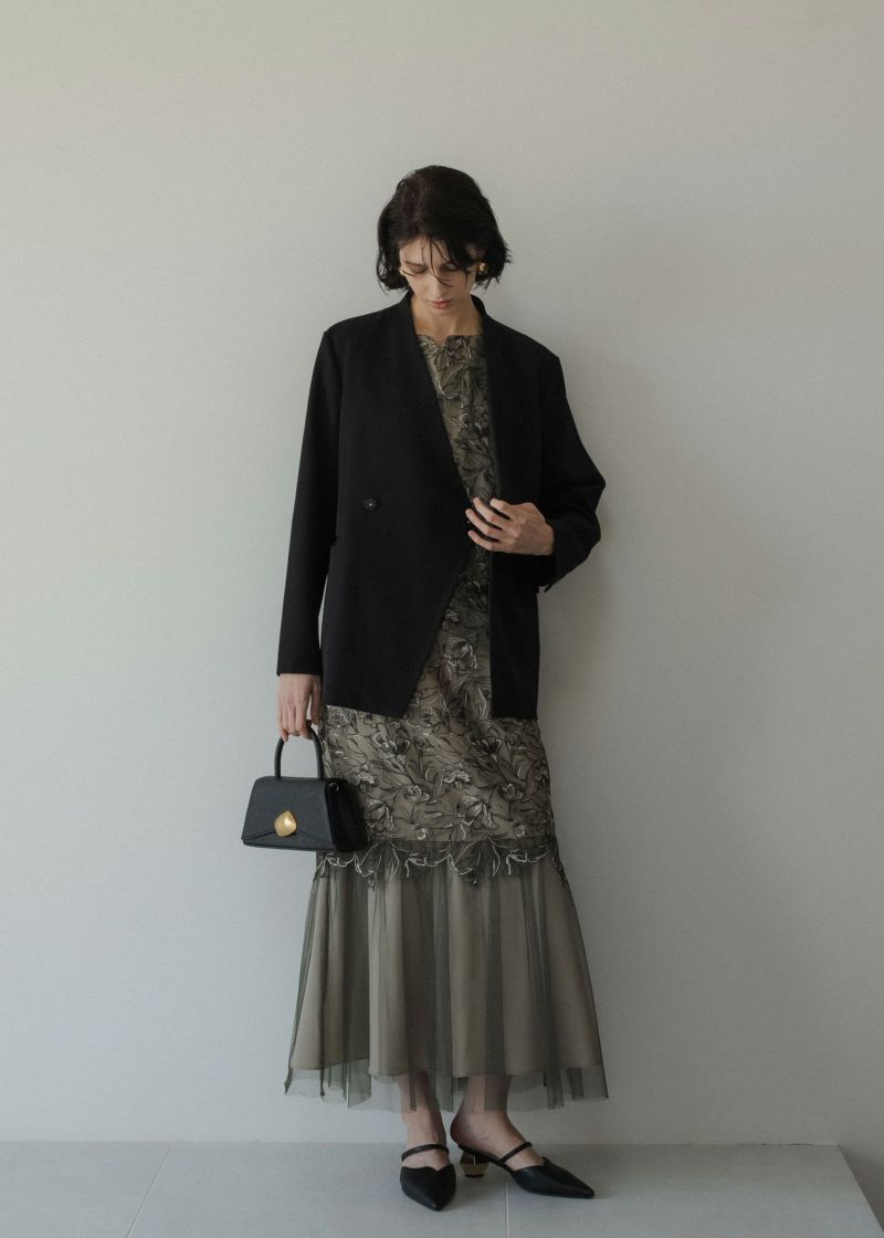 スーツ・フォーマル・ドレス LE'RURE Sleeve less scallop dress Sleeve less scallop dressのドレス|Dorry Doll / LE'RURE
