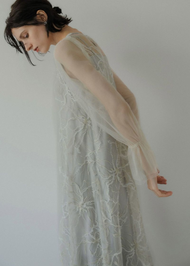 Plume broderie balloon dressのドレス|Dorry Doll / LE'RURE