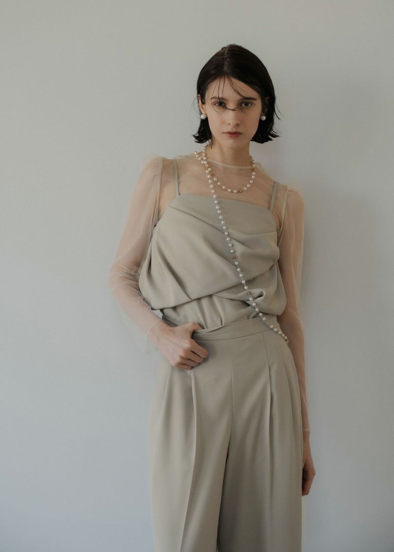3★新品★ LE’RURE Drepe bustier set up pants Drepe bustier set up pantsのドレス|Dorry Doll / LE'RURE
