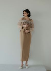 イ★新品★LE’RURE 新作3way tulle ruffles ドレス 3way tulle ruffles dressのドレス|Dorry Doll / LE'RURE