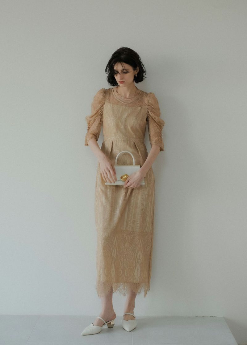 River lace scallop dressのドレス|Dorry Doll / LE'RURE