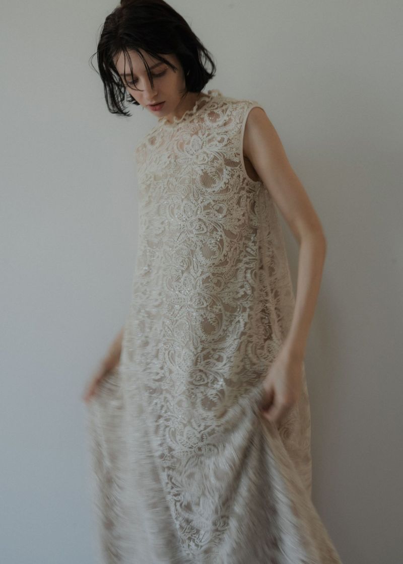 イ★新品★ LE’RURE 新作Prism lace A-lineドレス Prism lace A-line dressのドレス|Dorry Doll / LE'RURE
