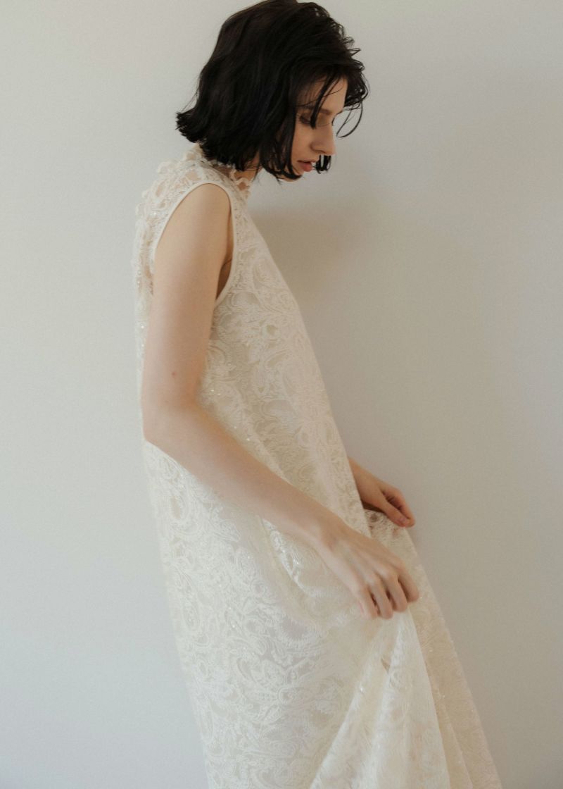 リルアー 2025新作 Prism lace A-lineドレス ウエディング Prism lace A-line dressのドレス|Dorry Doll / LE'RURE