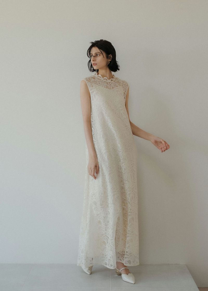 イ★新品★ LE’RURE 新作Prism lace A-lineドレス Prism lace A-line dressのドレス|Dorry Doll / LE'RURE