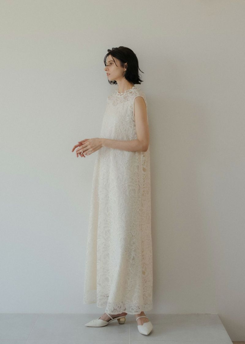 リルアー 2025新作 Prism lace A-lineドレス　ウエディング Prism lace A-line dressのドレス|Dorry Doll / LE'RURE