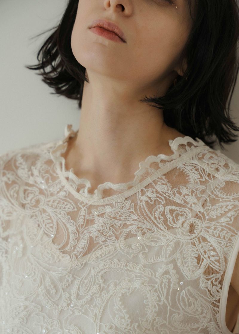 イ★新品★ LE’RURE 新作Prism lace A-lineドレス Prism lace A-line dressのドレス|Dorry Doll / LE'RURE