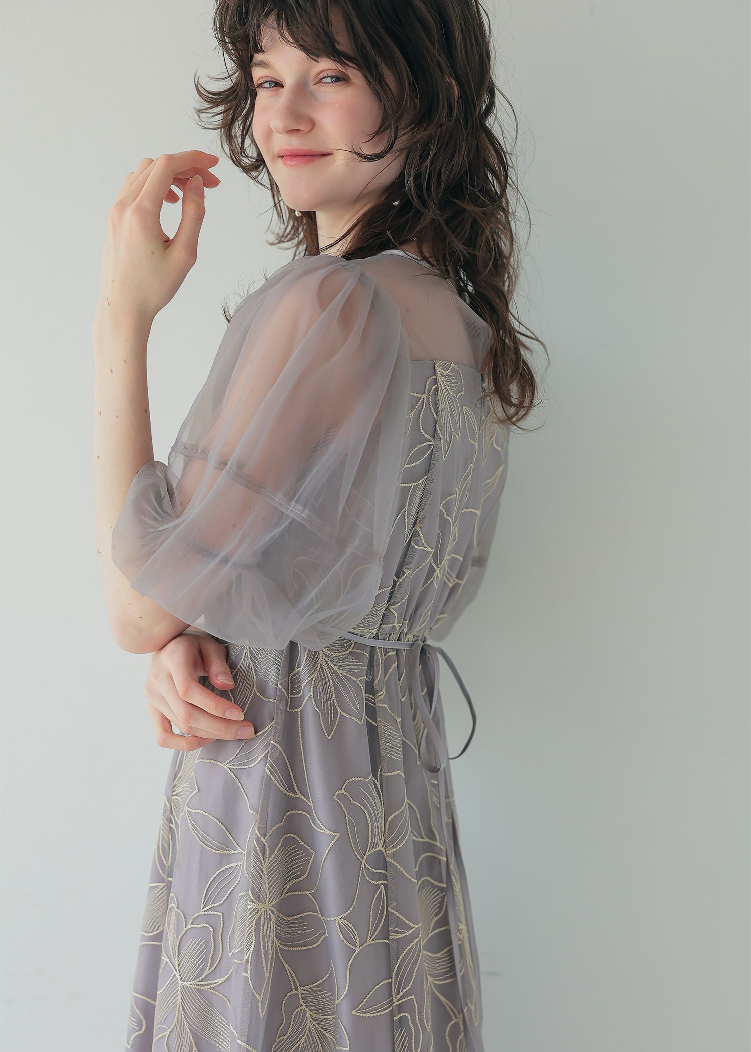 リリーパターンレースドレス｜DorryDoll