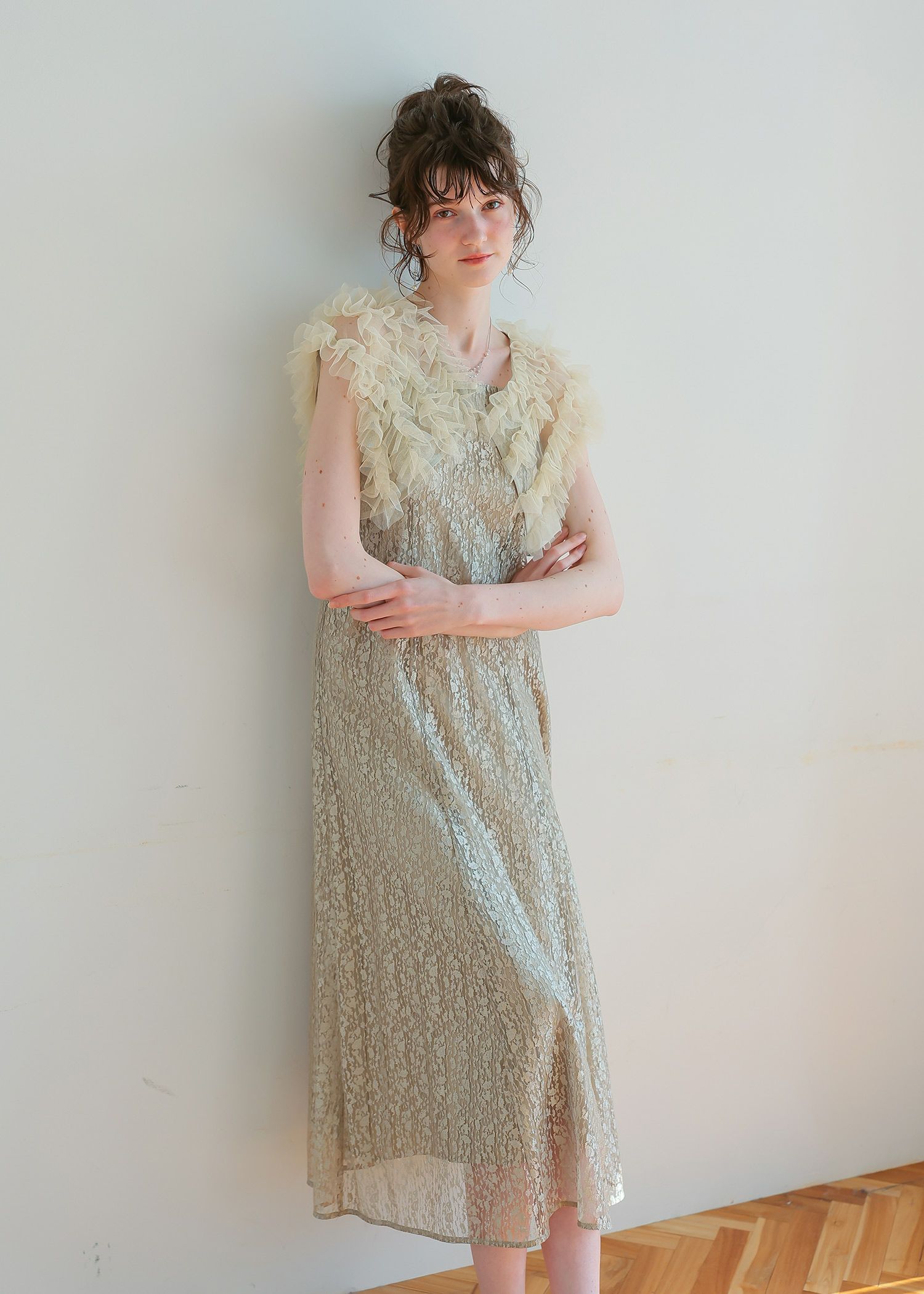 フリルボレロセットレースドレス|DorryDoll