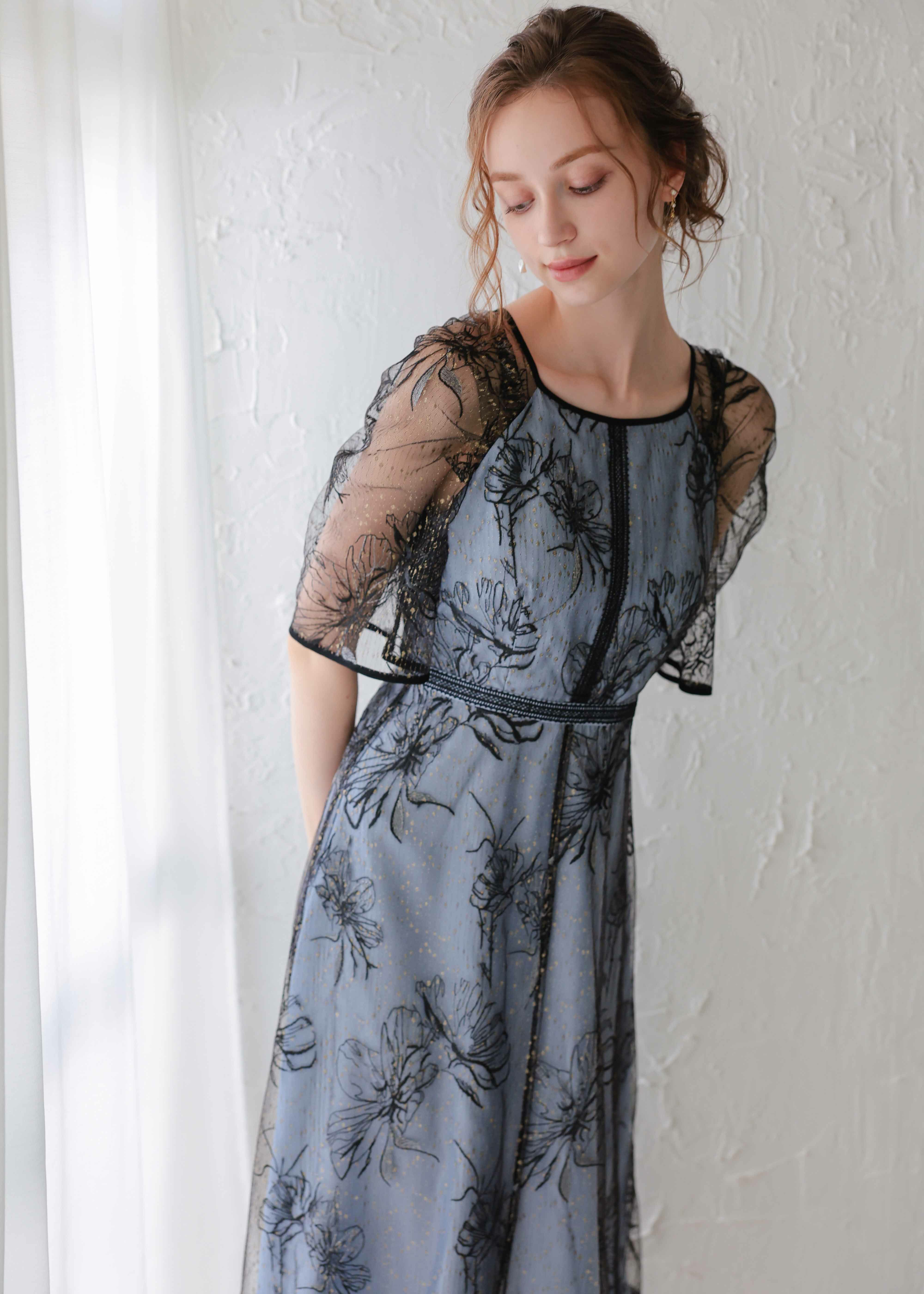 ドローイングフラワードレス｜DorryDoll