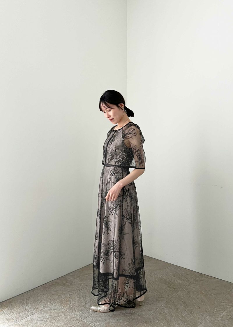 ドローイングフラワードレス｜DorryDoll