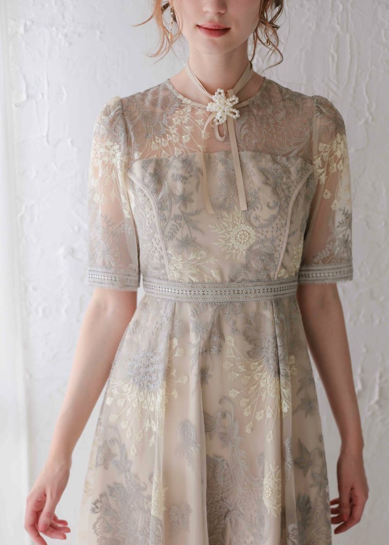 ラダーレースドレス|DorryDoll