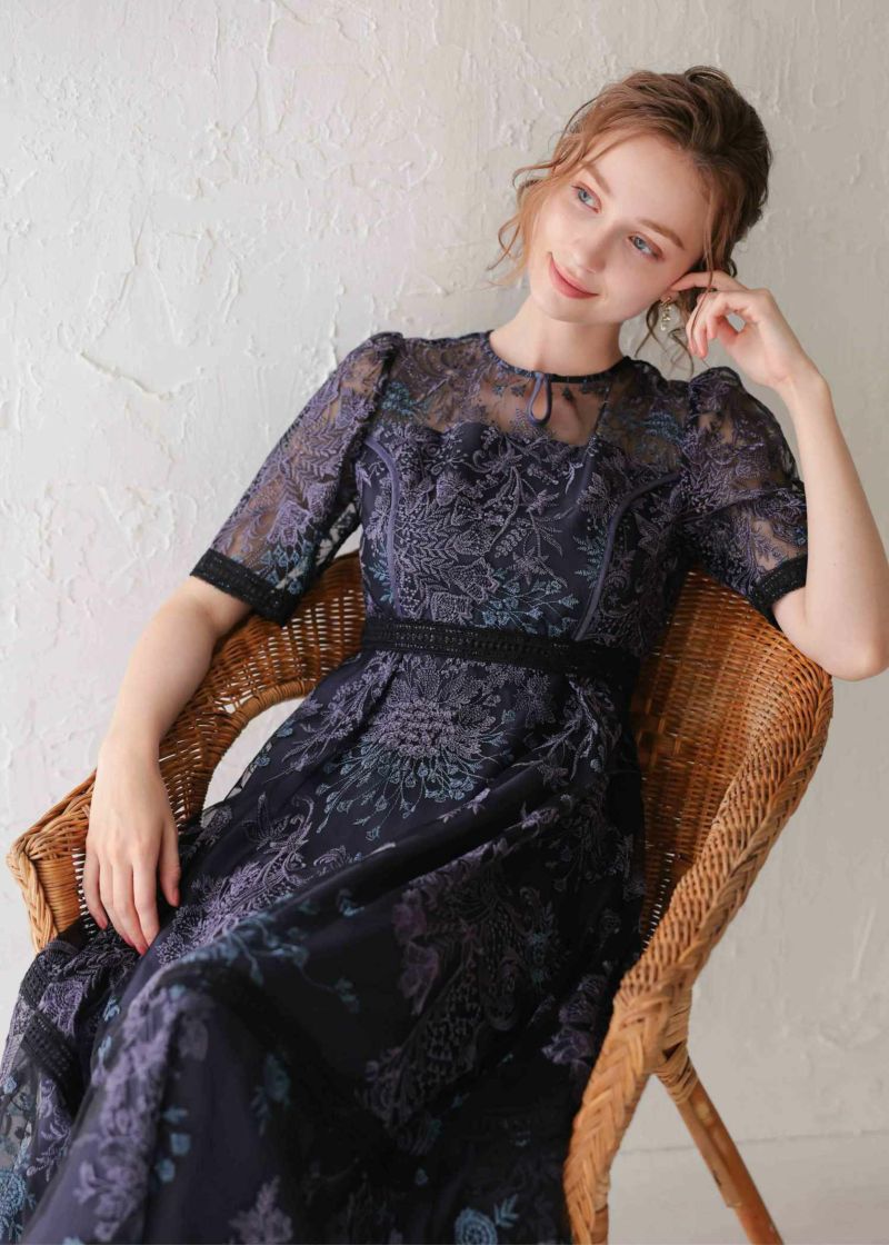 ラダーレースドレス|DorryDoll