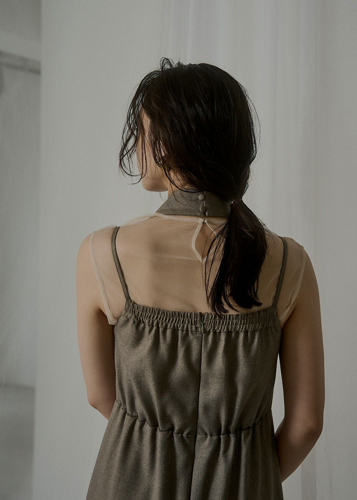 Melange cami drape dressのドレス|Dorry Doll / LE'RURE