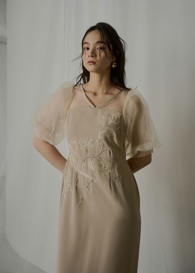 LE’RURE Plume broderie balloon dress Plume broderie balloon dressのドレス|Dorry Doll / LE'RURE