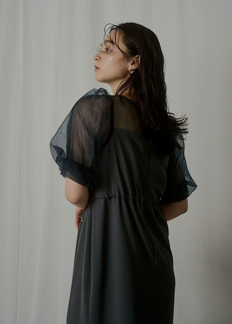 Puffsleeve embroidery dressのドレス|Dorry Doll / LE'RURE
