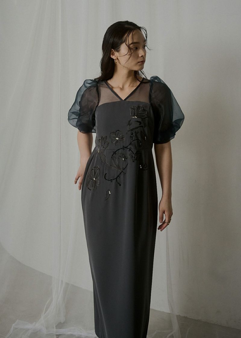 新品LE'RUREドレス Puffsleeve embroidery dress Puffsleeve embroidery dressのドレス|Dorry Doll / LE'RURE