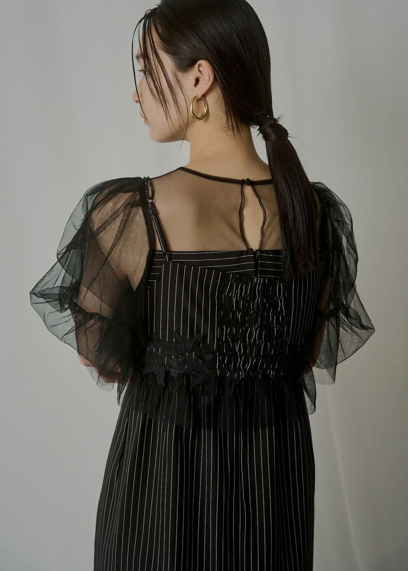 Fluffy stripe bustier set dressのドレス|Dorry Doll / LE'RURE