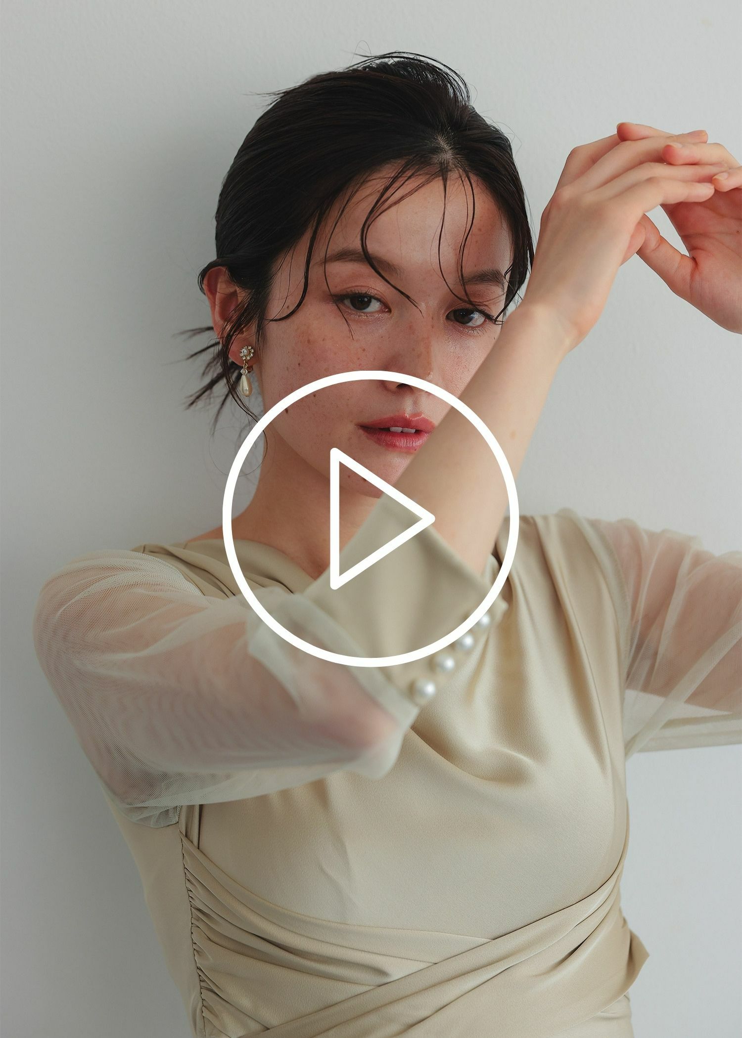 クロスドレープドレス|DorryDoll