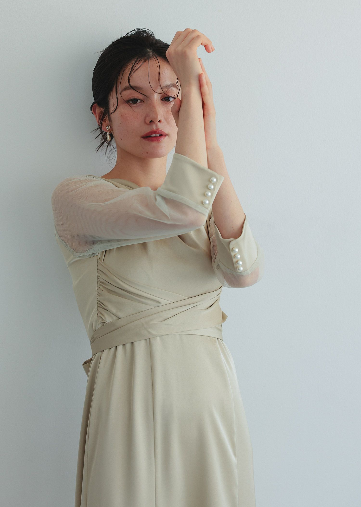 ★新品タグ付き★ドリードール　クロスドレープドレス　結婚式　パーティー　お呼ばれ クロスドレープドレス|DorryDoll