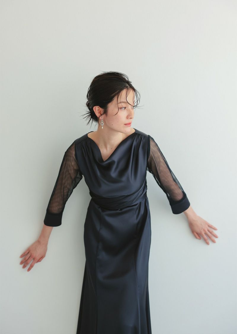 クロスドレープドレス|DorryDoll