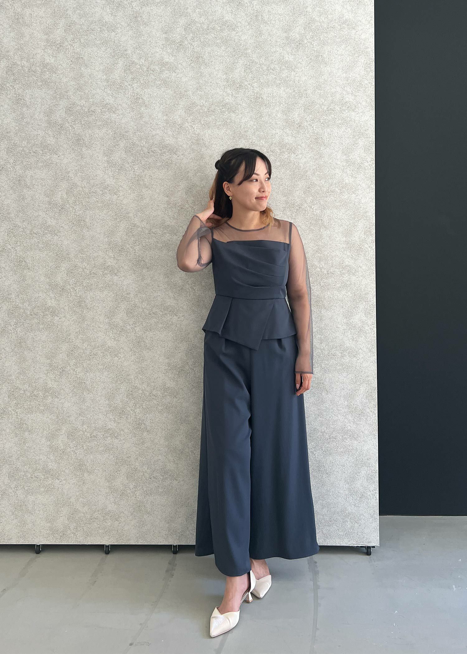 dorry doll ラップドペプラムパンツドレス｜ラップドペプラムパンツ