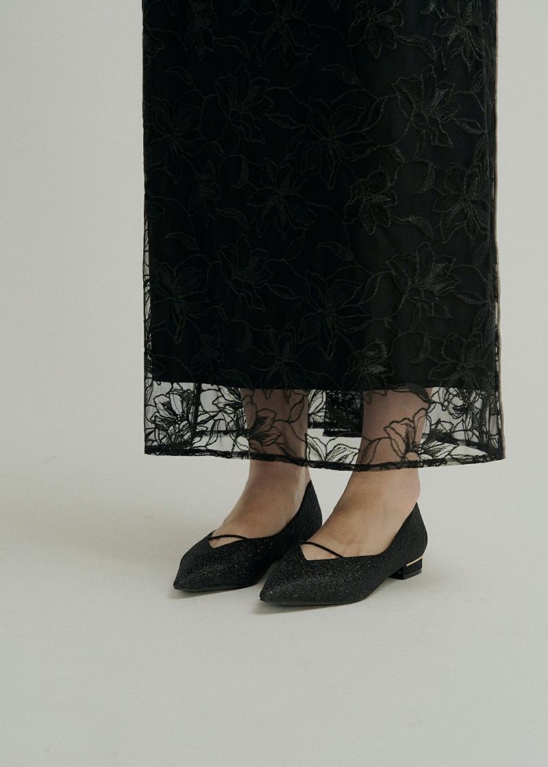 Pearl motif embroidery dressのドレス|Dorry Doll / LE'RURE