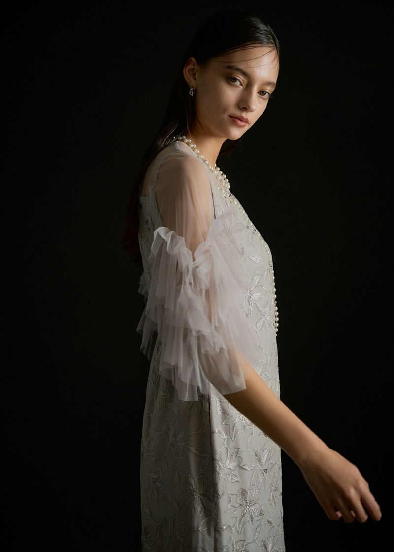 Pearl motif embroidery dressのドレス|Dorry Doll / LE'RURE