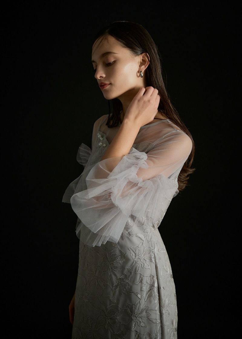 新品！LE'RURE Pearl motif embroidery dress Pearl motif embroidery dressのドレス|Dorry Doll / LE'RURE