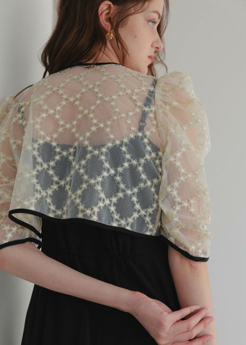 レースボレロ×ドレープドレス｜DorryDoll