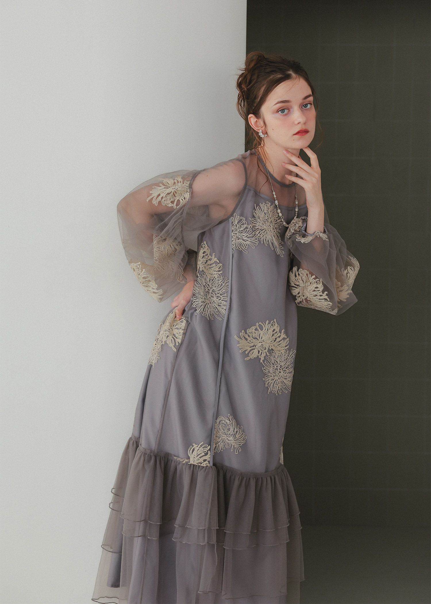 6★新品★ドリードール　バルーンスリーブボリュームドレス　サンプル品 バルーンスリーブボリュームドレス｜DorryDoll