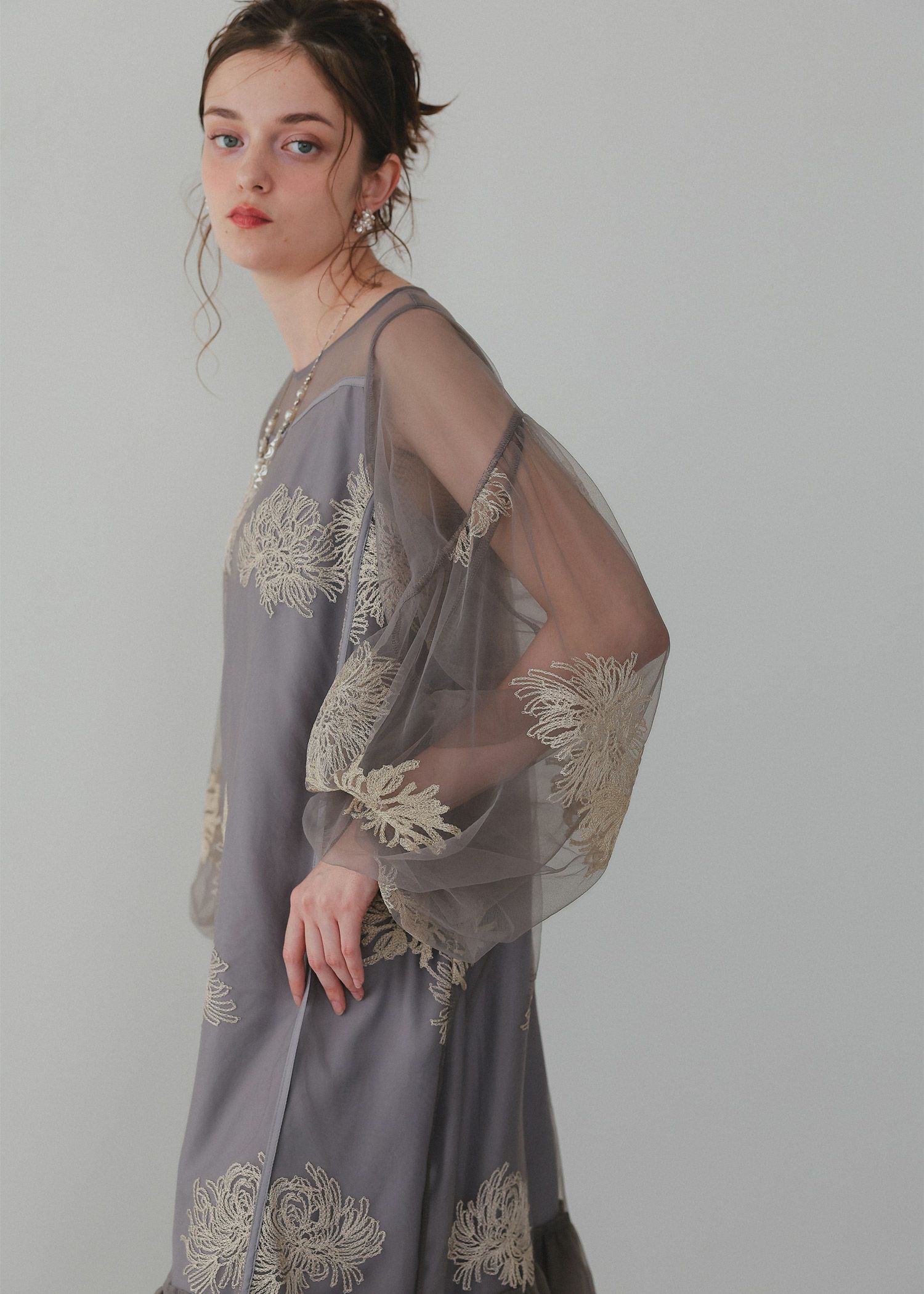 バルーンスリーブボリュームドレス｜DorryDoll