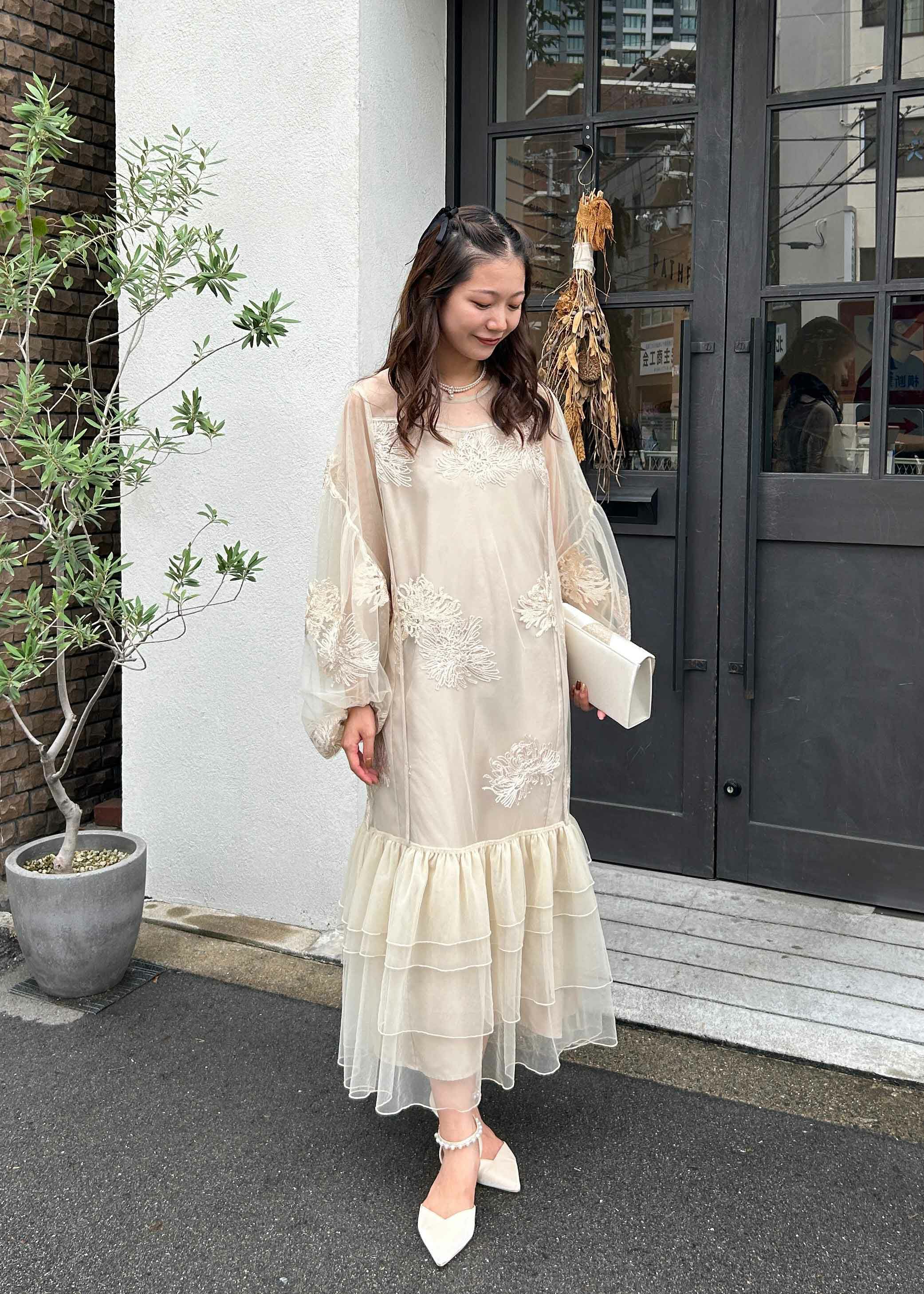 バルーンスリーブボリュームドレス｜DorryDoll