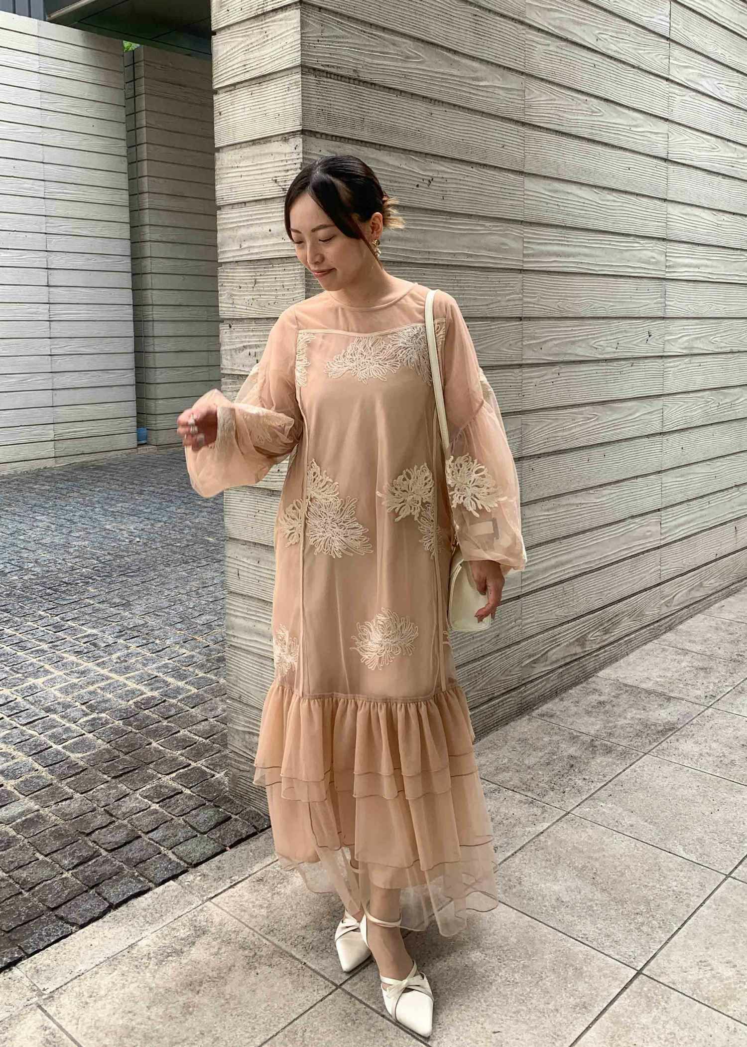 バルーンスリーブボリュームドレス｜DorryDoll