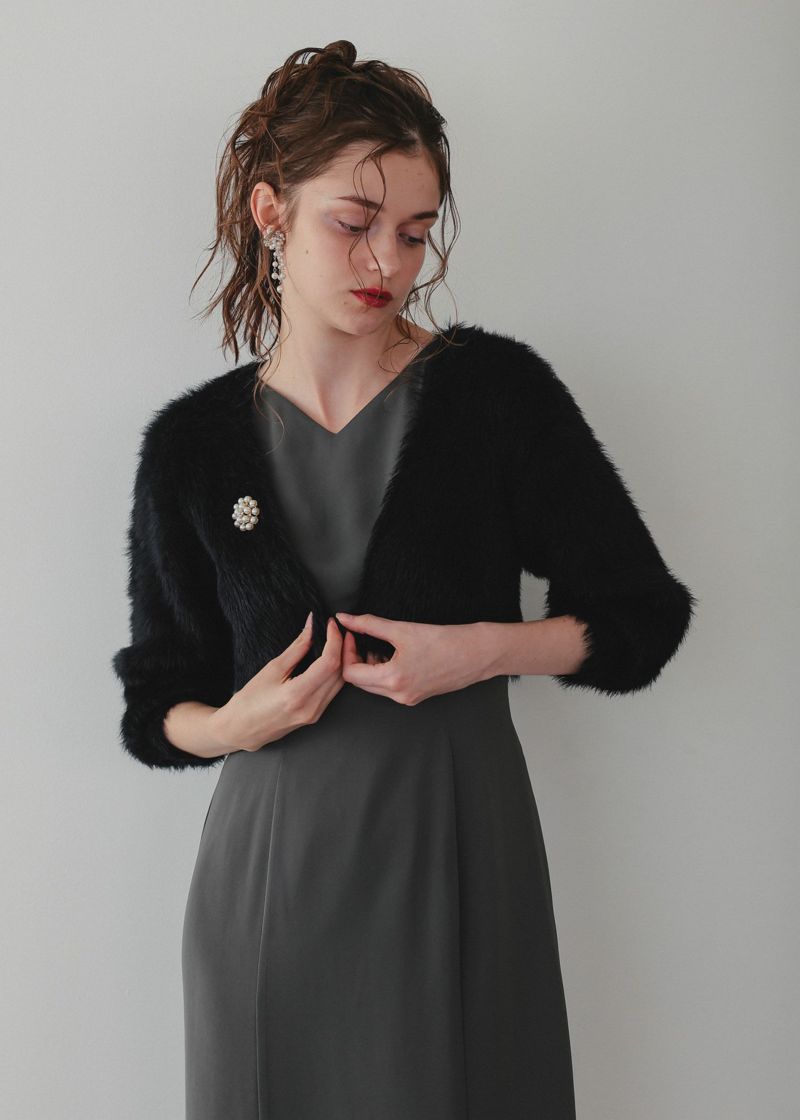 フェイクファーニットボレロ|Dorry Doll