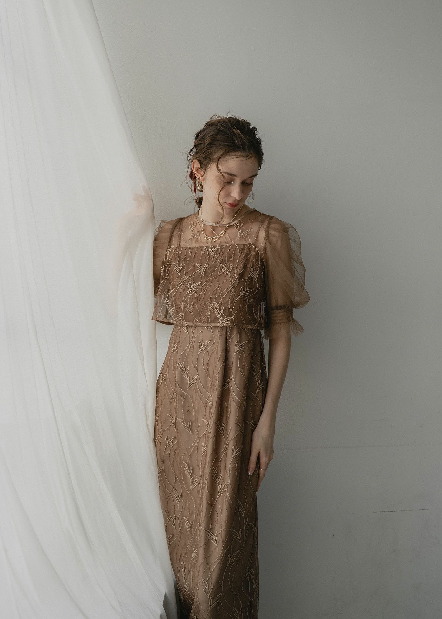 リーフレースセットドレス|DorryDoll