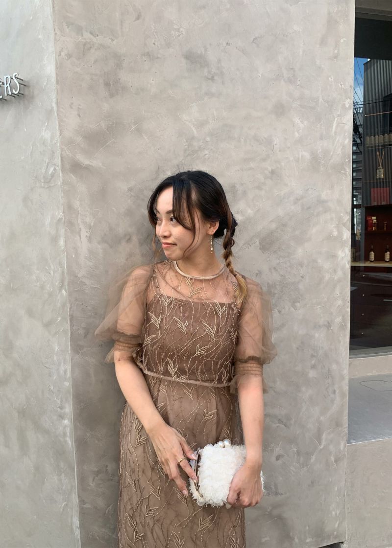 ⭐︎ぷーや⭐︎リーフレースデザインドレス　ボレロセット【Dorry Doll】 セール】リーフレースデザインドレス（ドレス）｜Dorry Doll（ドリー