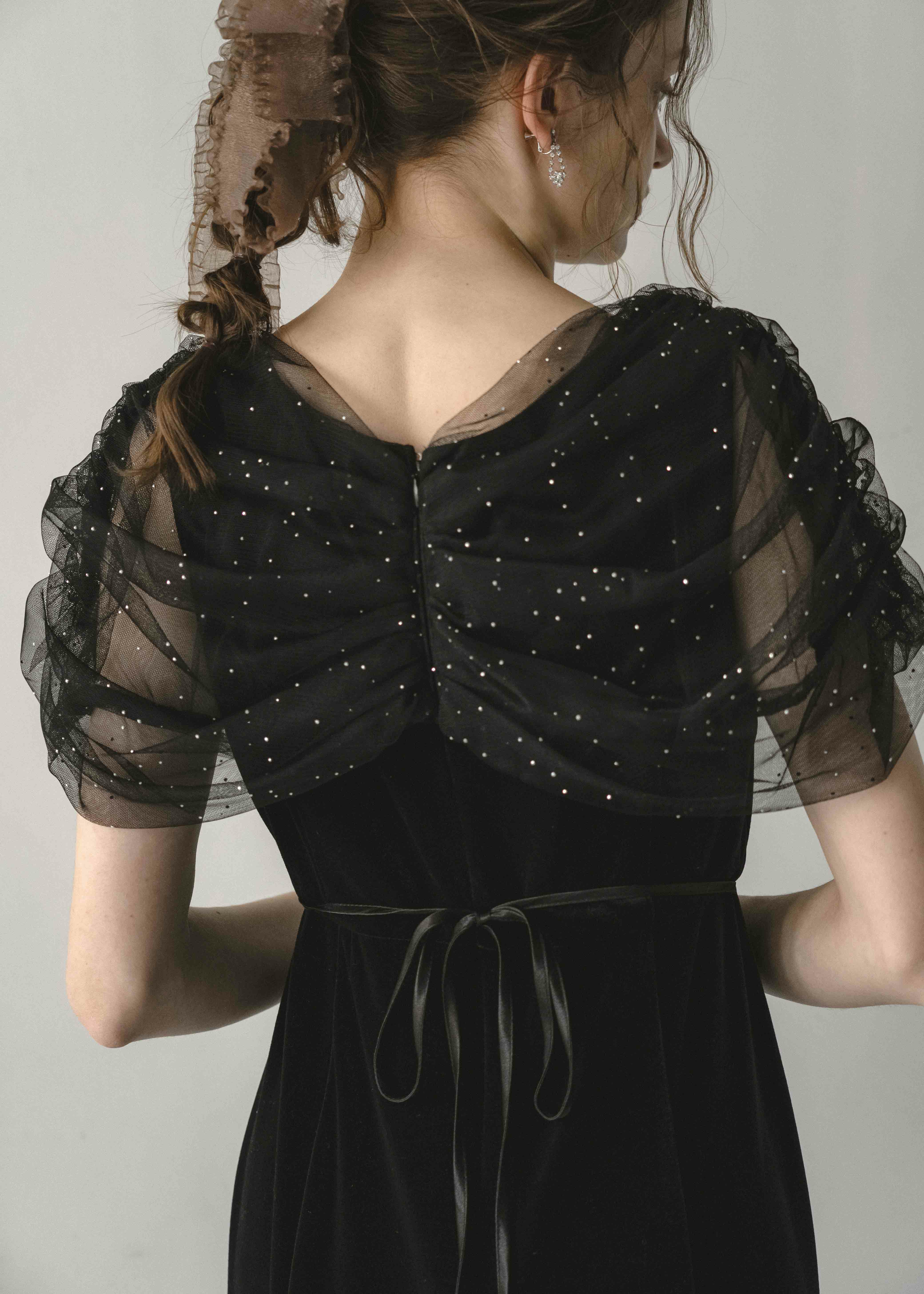 チュールケープデザインマーメイドドレス|DorryDoll